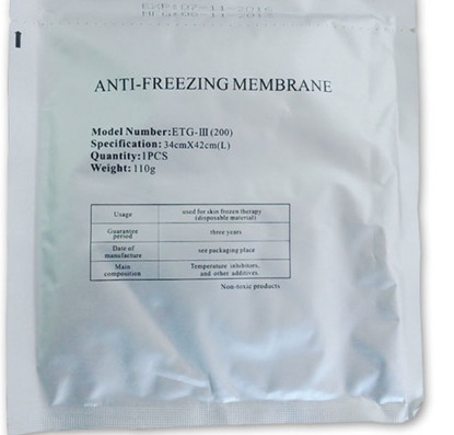 110g Antifreeze Membrane สำหรับ Cryolipolysis Slimming Machine การเผาผลาญไขมัน